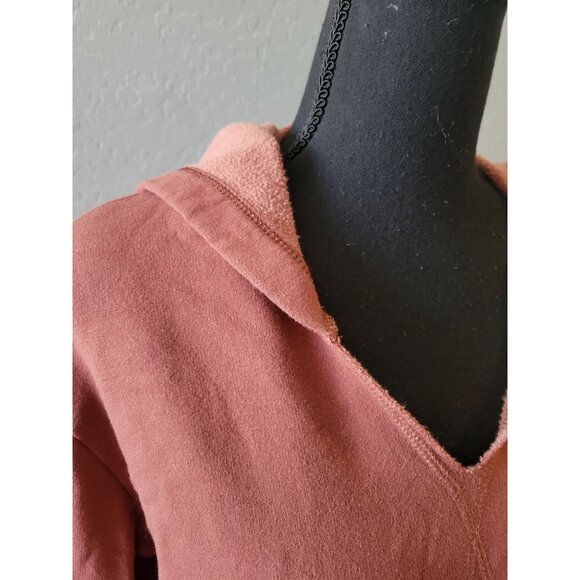 Aerie Offline Brown Long Sleeve Hooded Sweatshirt Size M Active Wear Athletisure - Picture 2 of 10